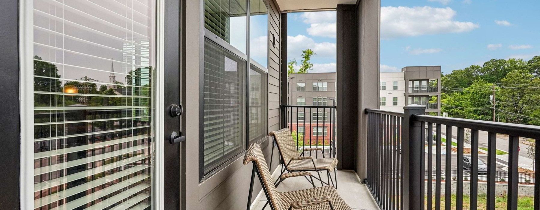 Hapeville, GA apartment balcony overseeing the planes take off